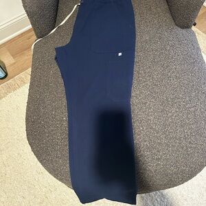 Figs Mens Cairo Straight Leg Navy Pants - Size L